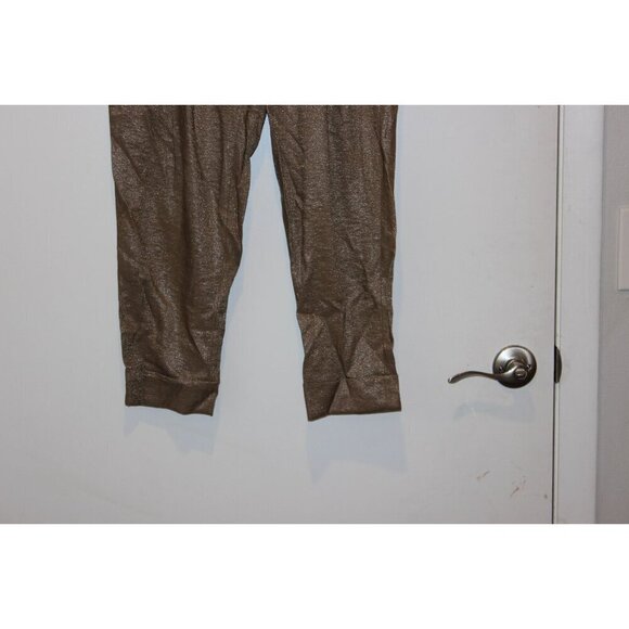Alice + Olivia Gold Metallic Womens Pleated Trousers Pants Size 0 - Picture 3 of 9